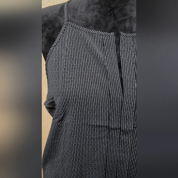 Plus Size Black Striped Print Sleeveless Strappy Tank Top #425-430 - Picture 7 of 9